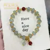 Pulseira de Jade Aventurina Natural Grau A para Venda por Atacado com Contas Redondas, Pulseira de Círculo Único, Contas de Ábaco, Joias para Vendas ao Vivo