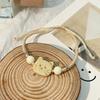 Pulseira Gatinho Creme Tecida à Mão Pura Nova Moda 2024 Versátil Nicho para Namoradas