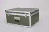 Estuche de Vuelo Personalizado, Caja de Herramientas Portátil de Aleación de Aluminio, Estuche para Instrumentos, Estuche para Transporte y Exposición, Caja para Altavoces, Azul Plateado