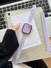 Cor Sólida Fofa Silicone Fino na Cintura Pulseira Adequada para Apple Watch iWatch 12ª Geração 11/10