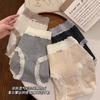 Ropa interior de algodón para bebé, hilo de color con encaje de valor francés, bragas de entrepierna extendida de algodón antibacteriano 10A para mujer, venta al por mayor