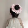 Laço Rosa Doce com Strass Quente Faixa de Cabelo para Crianças Grampo de Cabelo
