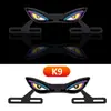 Luz de placa de motocicleta transfronteiriça parafuso triângulo olhos de demônio acessórios decorativos de motocicleta modificados universais luzes