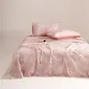 Lençol de Cama Espesso Classe A 100% Algodão Escovado de Inverno, Estilo Nórdico Lençol de Cama de Solteiro e Casal, 100% Algodão Puro, Espessado, Delicado e Amigo da Pele