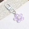 Chaveiro de Flor de Cerejeira em Resina Colorida Flor Pingente Acessórios para Joias DIY Acessórios para Boneca de Bolsa Venda por Atacado