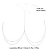 Joyería Transfronteriza Europea y Americana Cadena de Pecho Multicapa Simple de Bikini Cadena Corporal de Borla Versátil Estilo Playa para Mujer