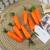 Modelo de rabanete simulação cenoura falsa com folhas frutas e vegetais falsos brinquedo adereços de decoração de vitrine