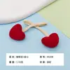 Parche DIY de corazón con lazo, decoración de corazón bordado para toallas, ropa y bolsos, lindo parche de tela al por mayor