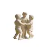 Fornecedor Direto Fabricante Personalizado Esculturas de Figuras Estilo Europeu em Arenito Artificial para Crianças Adequadas para Decoração de Pátio de Villa Europeia