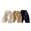 Pantalones Casuales Bordados para Niños de 0 a 5 Años Otoño Ropa Infantil de Corea del Sur Moda para Niños Alfabeto Combinan con Todo Pantalones Cómodos Bebé