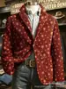 Sitio independiente transfronterizo Amazon TEME blazer de pana para hombre de manga larga con doble bolsillo