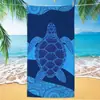 Tartaruga de Microfibra Lã Dupla Face Comércio Exterior Absorvente de Água Popular Toalha de Praia Secagem Rápida Estampa Digital Toalha de Banho Toalha de Praia