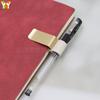Estuche para bolígrafos de metal exquisito de alta calidad, accesorios para cuadernos, portátil, estuche para guardar bolígrafos para registro de reuniones, personalidad, soporte de metal para bolígrafos
