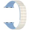 Pulseira de silicone para Apple Watch pulseira s10 9 pulseira magnética bicolor iwatch 10 42mm 46mm