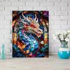 Novo Ano do Dragão desenho animado dragão Pintura de diamante diy comércio exterior cubo diamante redondo diamante completo fábrica atacado entrega em uma peça