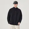 Suéter cárdigan de alta gama para hombre 2025 Otoño e Invierno Nuevo estilo holgado de moda versátil tejido en color beige y negro en stock