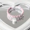 Pulseira de Casal Trançada de Algodão e Linho Original Fofa Ji Yi Xiaoba Ajustável Super Fofa Desenho Animado Melhor Amiga Pulseira Magnética para Mulheres