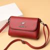 Bolso de Piel Genuina de Cuero Vacuno para Mujer 2023 Nueva Llegada a la Moda Combinable de Gran Capacidad de un Solo Hombro Cruzado Bolso Pequeño para Madre de Mediana Edad