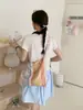 Bolso de Hombro Floral Francés Romántico, Bolso Cruzado de Gran Capacidad Estilo Bohemio Colorido, Bolso de Lona Pequeño Fresco de Moda