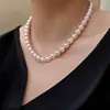 Colar de Pérolas Shijia para Mulheres 2026 Novo Estilo Versátil para o Dia a Dia Luxo Leve Nicho Corrente para Clavícula Acessório de Corrente de Pescoço de Alta Qualidade