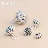Nuevos accesorios de plata s925 joyería DIY plata tailandesa retro exquisito colgante de loto colgante de semilla de loto