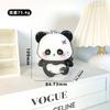Portalápices de Panda Acrílico Transparente Colorido Dibujos Animados Tamaño Pequeño Regalo para Estudiantes Decoración con Patrón para Riqueza Almacenamiento de Papelería