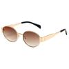 2024 Nuevas Gafas de Sol Ovaladas Transfronterizas Amazon Calientes Lentes Pequeñas Redondas Metal Moda Gafas de Sol para Hombres y Mujeres
