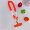 Alça de Pulso para Celular Curta Colorida Ins Versátil Macaron Colorida Durável com Clipe para Mulheres