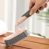 Cepillo para Piso de Baño Cerdas Duras Mango Largo Cepillo para Piso de Azulejo de Baño Potente Herramienta de Limpieza en Forma de V Cepillo para Ranuras