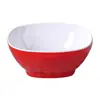 Olla caliente de melamina, vajilla de imitación de porcelana, tazón cuadrado pequeño, tazón pequeño de plástico para restaurante comercial, tazón para condimentos, tazón para sopa, tazón fino para arroz y gachas.