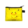 Nova Carteira de Moedas Desenho Pikachu para Crianças, Meninos e Meninas, Alunos do Ensino Fundamental, Bolsa de Armazenamento, Bolsa de Chaveiro com Zíper de Tecido, Bolsa de Cartão em Lote