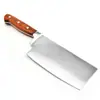 Fornecimento de fábrica cabo de cabeça de aço faca de cozinha faca de corte de cozinha faca de uso duplo aço inoxidável faca de cozinha doméstica