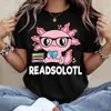 Camiseta de Cita de Lectura Camiseta con Patrón de Flor y Libro Hombres Mujeres Moda Divertida Camiseta Casual de Calle