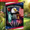 Estados Unidos Transfronterizo. Bandera de Jardín Celebración 250 Aniversario Decoración Festiva Bandera de Jardín Águila Decoración Fiesta en el Patio Bandera