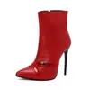 2024 Hebilla Redonda Nueva Hebilla de Cinturón Punta Corta Botas de Caballero Tacón Alto Botas de Discoteca 40-48 talla extra Botas de Comercio Exterior