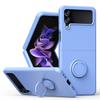 Adecuado para Funda de Teléfono Móvil Samsung Z Flip7 Anillo Integrado con Tapa Magnética Flip6/5/4/3 Cubierta Protectora Integral Anti-Caída