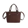 Bolsa Retrô de Padrão Trançado de Nicho para Mulheres 2025 Nova Moda Versátil Bolsa Transversal Exquisite Super Popular Pequena Bolsa de Mão