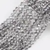 Rodas de Contas Planas Contas 4-10mm Multifacetadas Coloridas Contas com Furo Acessórios para Joias DIY Contas Soltas de Vidro Cristal