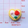Serie de Pastel de Frutas con Crema para Comer y Jugar Accesorios de Resina para Bricolaje Accesorios de Pegamento de Crema Accesorios para Casa de Juguete Pasador Tocado