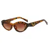 Gafas de Sol Ovaladas con Montura Pequeña en Forma de V, Gafas de Sol Personalizadas para Mujer, Moda Europea y Americana de Alta Gama, Gafas de Sol Versátiles