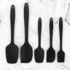 Raspador de silicone direto da fábrica 5 pedaços de creme de bolo espátula pasta de escova de mistura faca ferramenta de cozimento