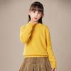 Outono e Inverno Novidade Tricô de Gola Alta Média Masculino e Feminino Infantil Elegante Moderno Versátil Quente Manga Longa Tendência Top