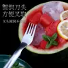Cuchillo y tenedor de corte de sandía de acero inoxidable de doble cabezal, artefacto para cortar y cortar sandía, tenedor de sandía multifuncional, divisor de fruta multiusos