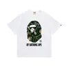 Camiseta BAPE Verão Camuflada Unissex Manga Curta Gola Redonda Estilo Japonês Tendência