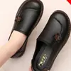 Zapatos Casuales de Cuero Suave para Mujer, Nuevos de Otoño 2026, Suela Suave Cómoda, Zapatos Antideslizantes para Mujeres de Edad Media y Mayores, Zapatos de Abuela