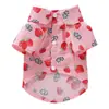 Artículos Populares de Venta Caliente Transfronterizos para Mascotas Camisas Delgadas para Mascotas, Ropa y Accesorios para Perros de Estilo Hawaiano Casual con Temática de Frutas