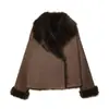Atacado de fabricante de roupas femininas transfronteiriço 2026 novo casaco de inverno quente de dupla face estiloso estilo europeu e americano