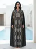 2026 Cárdigan plisado de alta gama estilo Miyake transfronterizo con estampado, abrigo de ropa étnica para mujer talla grande, gabardina, capa larga