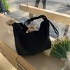 Primavera estilo coreano nuevo bolso de hombro con cordón tipo dumpling cruzado para mujer bolso casual para combinar con todo para ir al trabajo de gran capacidad bolso de nailon