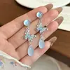 Pendientes de Moda Dulces y Frescos para Mujer, Lujo Ligero con un Toque de Alta Gama, Pendientes Versátiles con un Diseño Único, Pendientes de Botón de Nicho al por Mayor